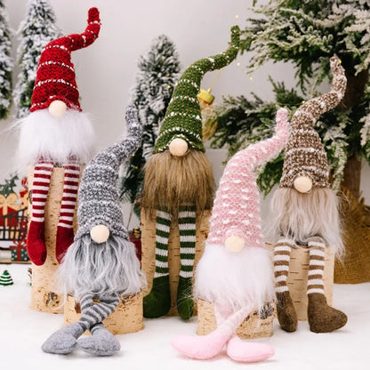 Duende navideño de peluche (gnomo)