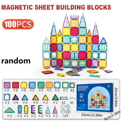 Bloques magnéticos tipo tiles (STEM)