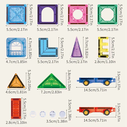 Bloques magnéticos tipo tiles (STEM)