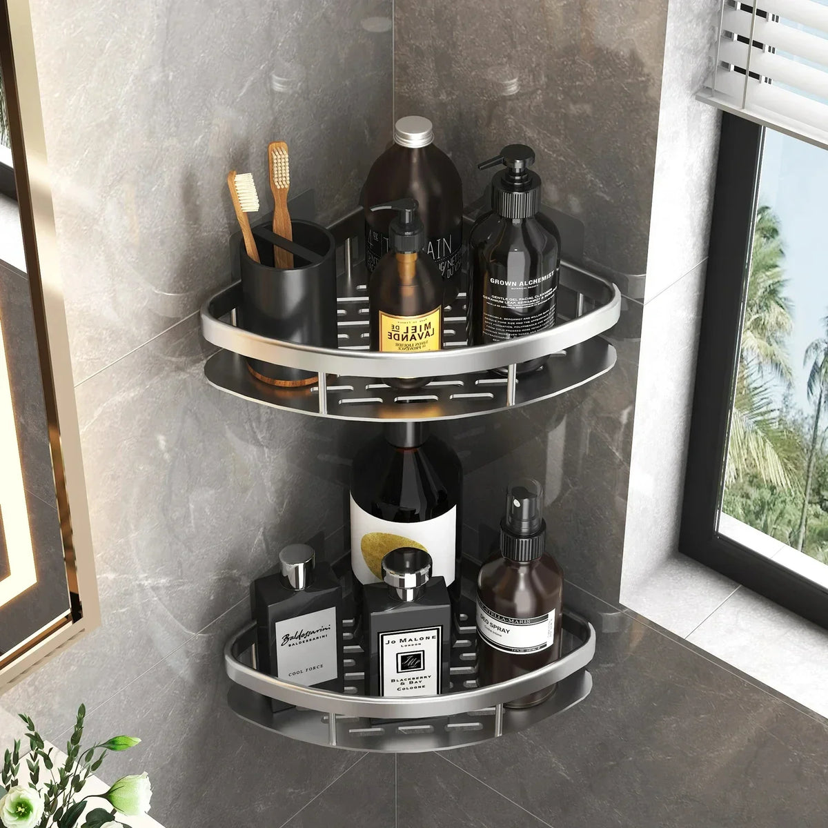 Repisa de aluminio para baño y cocina